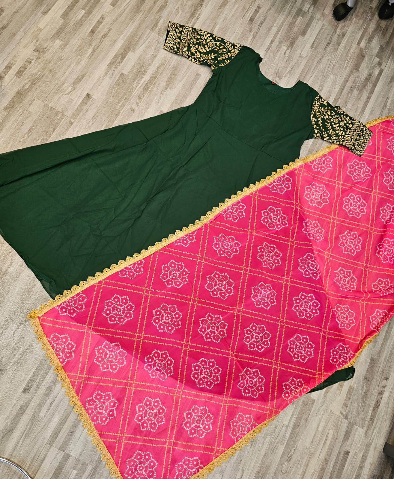 Brinjal By Krishi Georgette Dupatta With Anarkali Kurtis Catalog